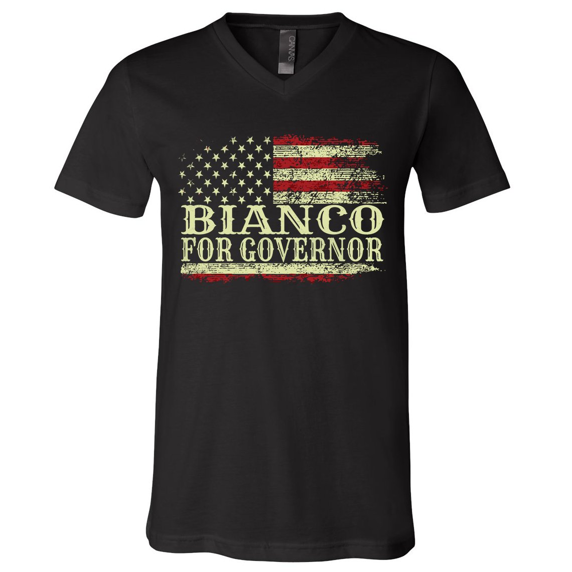 Bianco For Governor V-Neck T-Shirt