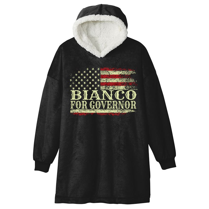 Bianco For Governor Hooded Wearable Blanket