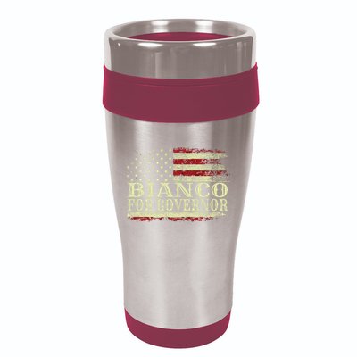 Bianco For Governor 16oz Travel Tumbler