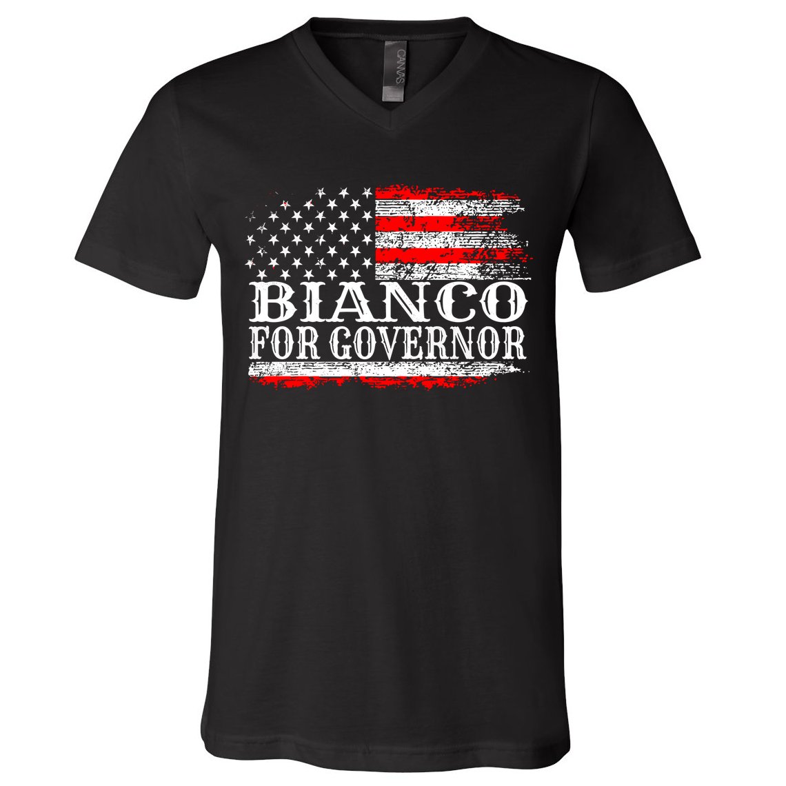 Bianco For Governor V-Neck T-Shirt