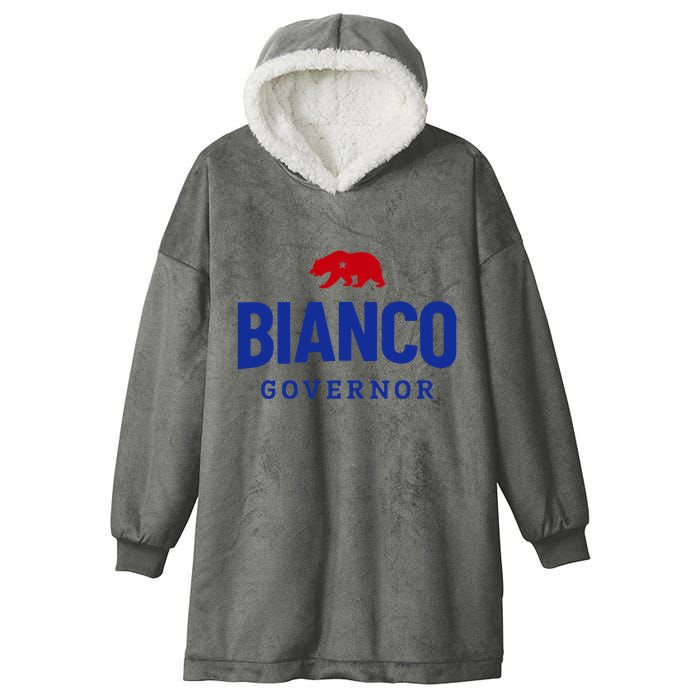 Bianco For Governor Hooded Wearable Blanket