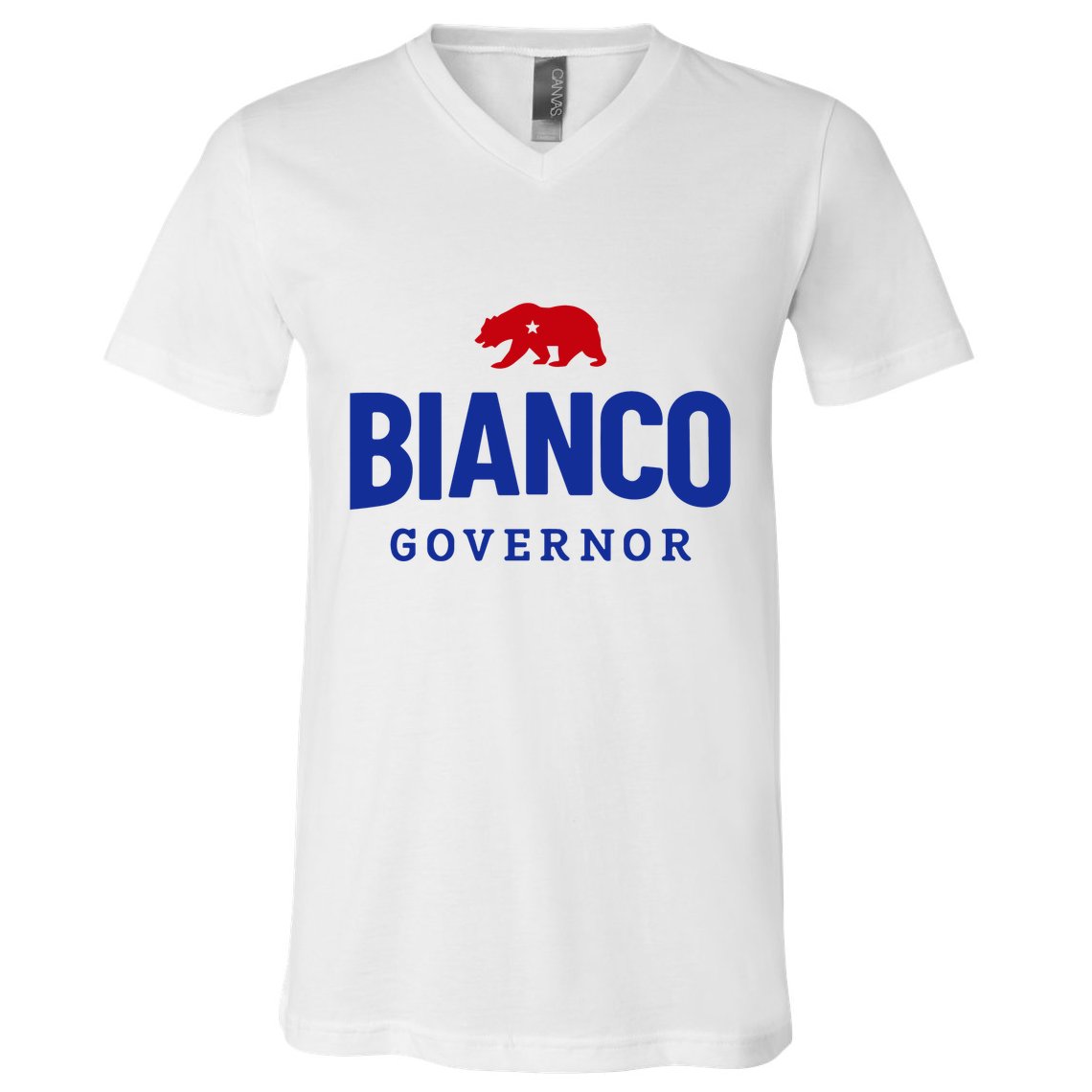Bianco For Governor V-Neck T-Shirt