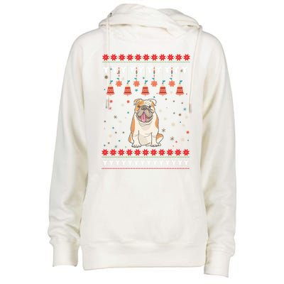 Bulldog Funny Gift For Christmas Funny Gift Womens Funnel Neck Pullover Hood