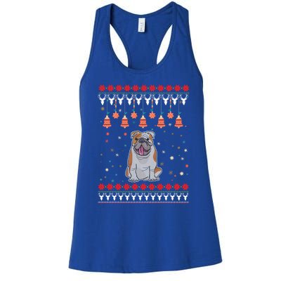 Bulldog Funny Gift For Christmas Funny Gift Women's Racerback Tank