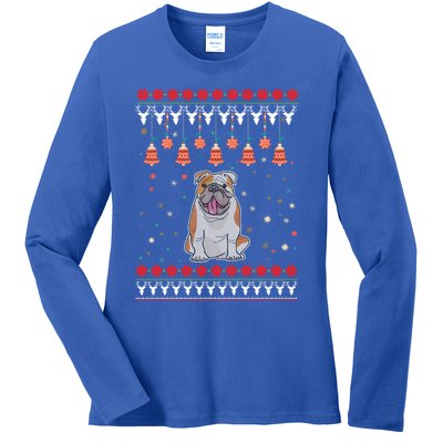 Bulldog Funny Gift For Christmas Funny Gift Ladies Long Sleeve Shirt