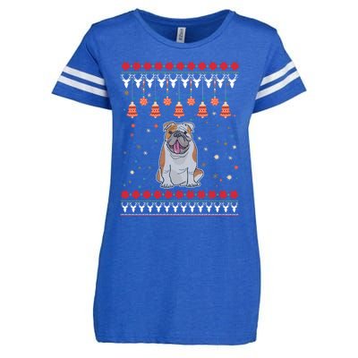 Bulldog Funny Gift For Christmas Funny Gift Enza Ladies Jersey Football T-Shirt