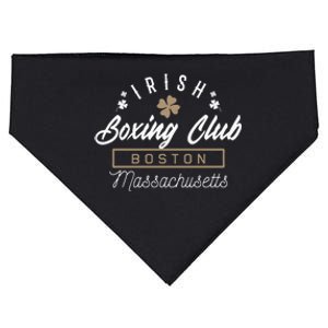 Boston Fighting Gift Design Irish Boxing Gift Idea USA-Made Doggie Bandana