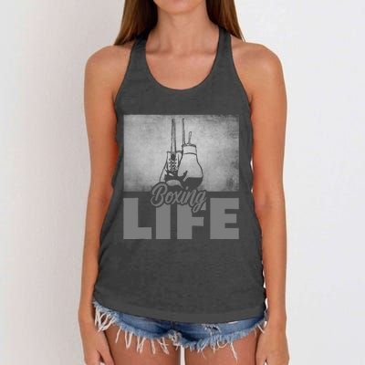 Boxing Funny Gift Women's Knotted Racerback Tank