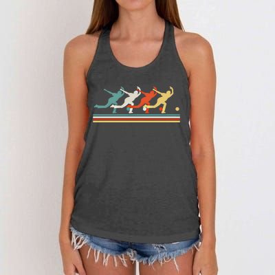 Bowling Funny Gift Women's Knotted Racerback Tank