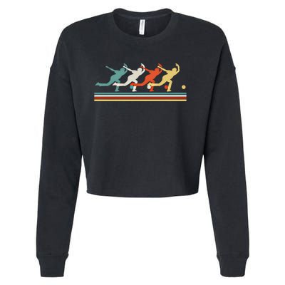 Bowling Funny Gift Cropped Pullover Crew