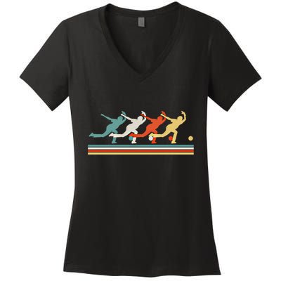 Bowling Funny Gift Women's V-Neck T-Shirt