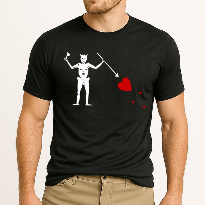Blackbeard Flag Gift Jolly Roger Skull And Crossbones Cooling Performance Crew T-Shirt