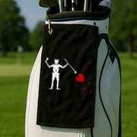 Blackbeard Flag Gift Jolly Roger Skull And Crossbones Golf Towel