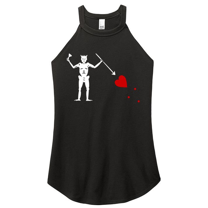 Blackbeard Flag Gift Jolly Roger Skull And Crossbones Women's Perfect Tri Rocker Tank