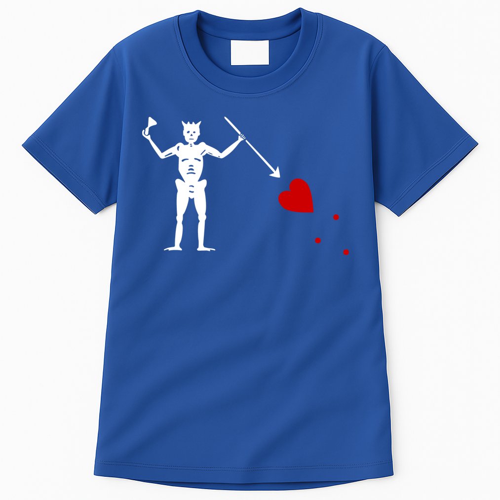 Blackbeard Flag Gift Jolly Roger Skull And Crossbones Tall T-Shirt