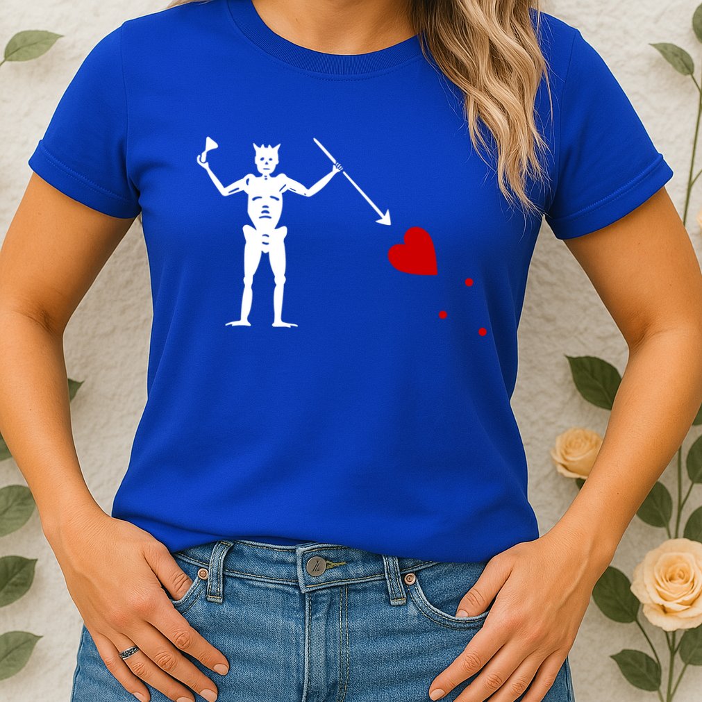 Blackbeard Flag Gift Jolly Roger Skull And Crossbones Womens T-Shirt