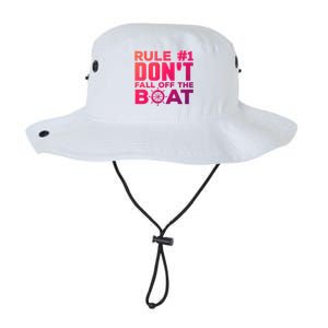 Boating Funny Gift Rule #1 Dont Fall Off The Boat Funny Saying Gift Legacy Cool Fit Booney Bucket Hat