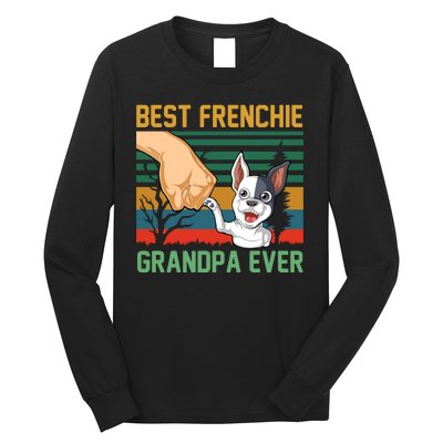 Best Frenchie Grandpa Ever Long Sleeve Shirt