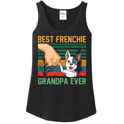 Best Frenchie Grandpa Ever Ladies Essential Tank