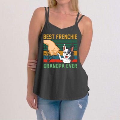 Best Frenchie Grandpa Ever Women's Strappy Tank