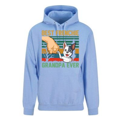 Best Frenchie Grandpa Ever Unisex Surf Hoodie