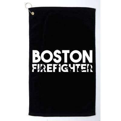 Boston Firefighter Gift Firefighter Dad Gift Great Gift Platinum Collection Golf Towel