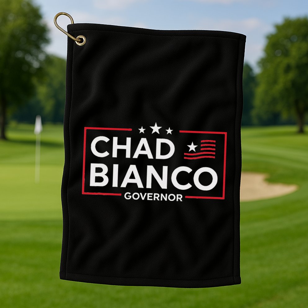 Bianco For Governor 2026 California Chad Bianco Golf Towel