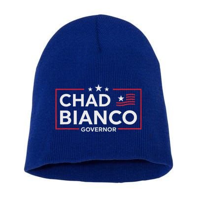 Bianco For Governor 2026 California Chad Bianco Short Acrylic Beanie