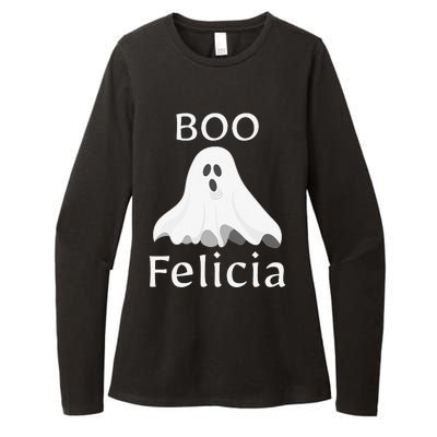 Boo Felicia Ghost Halloween Funny Spooky Gift Womens CVC Long Sleeve Shirt