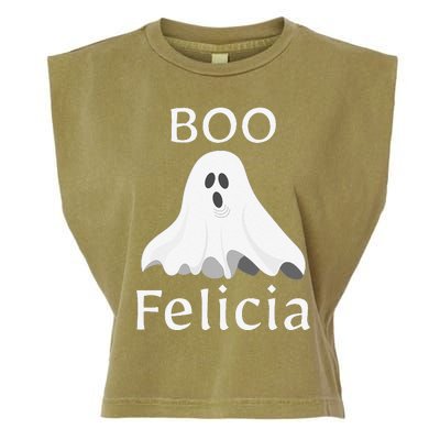 Boo Felicia Ghost Halloween Funny Spooky Gift Garment-Dyed Women's Muscle Tee