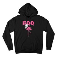 Boo Flamingo Ghost Fun Halloween Animal Bird Hoodie