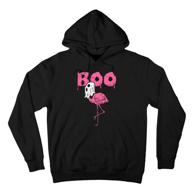 Boo Flamingo Ghost Fun Halloween Animal Bird Hoodie