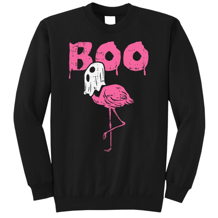 Boo Flamingo Ghost Fun Halloween Animal Bird Sweatshirt