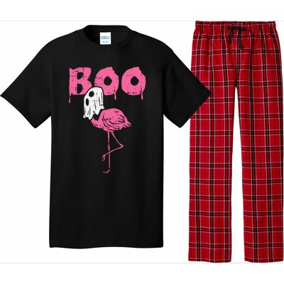 Boo Flamingo Ghost Fun Halloween Animal Bird Pajama Set