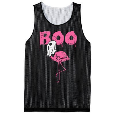 Boo Flamingo Ghost Fun Halloween Animal Bird Mesh Reversible Basketball Jersey Tank