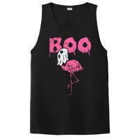 Boo Flamingo Ghost Fun Halloween Animal Bird PosiCharge Competitor Tank