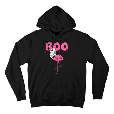 Boo Flamingo Ghost Fun Halloween Animal Bird Tall Hoodie