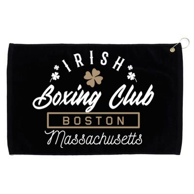 Boston Fighting Gift Design Irish Boxing Gift Idea Gift Grommeted Golf Towel