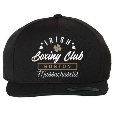 Boston Fighting Gift Design Irish Boxing Gift Idea Gift Wool Snapback Cap