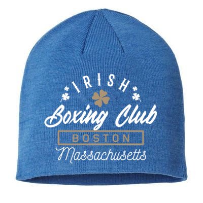 Boston Fighting Gift Design Irish Boxing Gift Idea Gift Sustainable Beanie