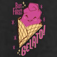 But First Gelato Cute 7 Panel Mesh Trucker Snapback Hat