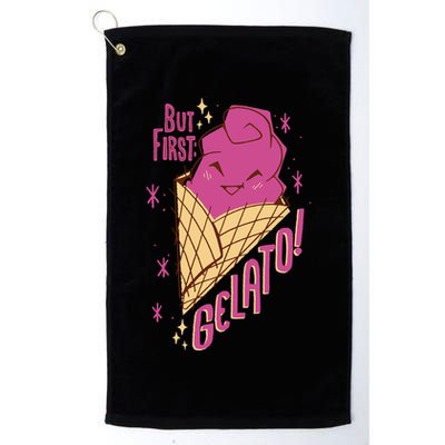 But First Gelato Cute Golf Towel