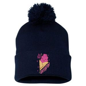 But First Gelato Cute Pom Pom 12in Knit Beanie