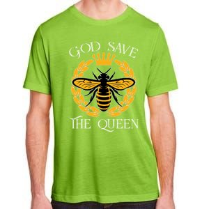 Bee Flowers God Save The Queen Nature Save The Bees Gift Adult ChromaSoft Performance T-Shirt