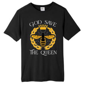 Bee Flowers God Save The Queen Nature Save The Bees Gift Tall Fusion ChromaSoft Performance T-Shirt