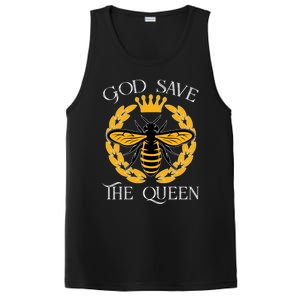 Bee Flowers God Save The Queen Nature Save The Bees Gift PosiCharge Competitor Tank