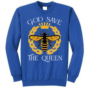 Bee Flowers God Save The Queen Nature Save The Bees Gift Sweatshirt