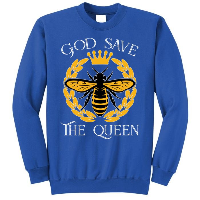 Bee Flowers God Save The Queen Nature Save The Bees Gift Sweatshirt