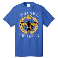 Bee Flowers God Save The Queen Nature Save The Bees Gift Tall T-Shirt