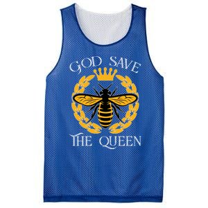 Bee Flowers God Save The Queen Nature Save The Bees Gift Mesh Reversible Basketball Jersey Tank